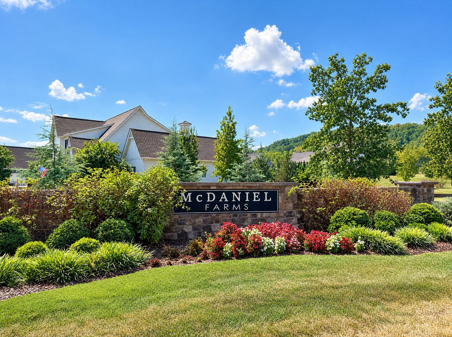 McDaniel Farms entrance sign in College Grove, TN