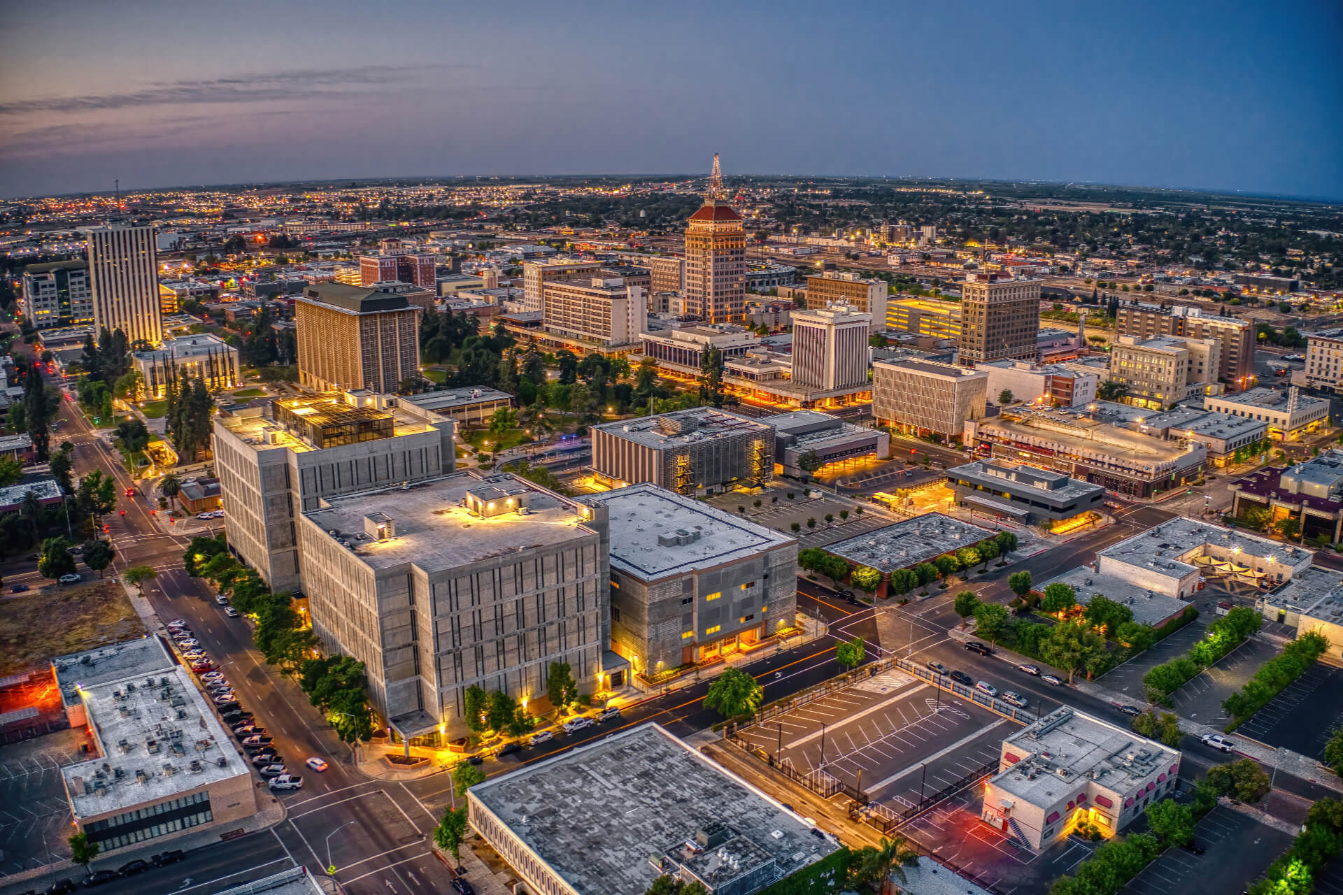 San Joaquin Valley - Fresno, California Skyline