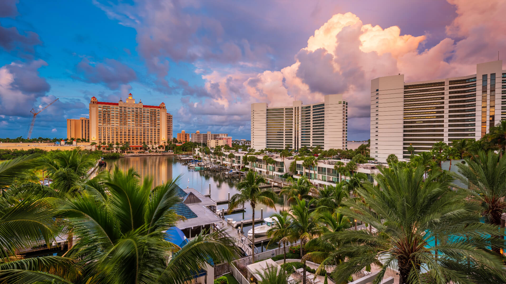 Sarasota,marina and resorts skyline