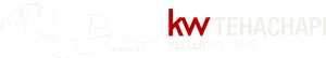Robyn Beck Realtor Logo (white) and Tehachapi KW Logo