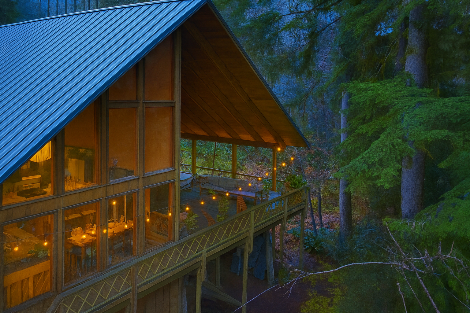 Exterior Twilight Drone