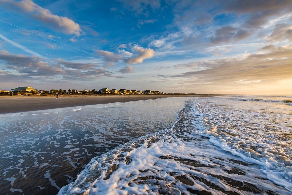 Skyline of beach homes at Isle of Palms