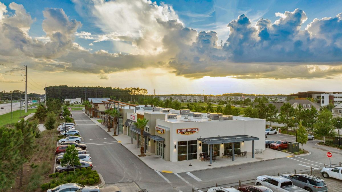 29-web-or-mls-Wildlight - Village Center aerial sunset