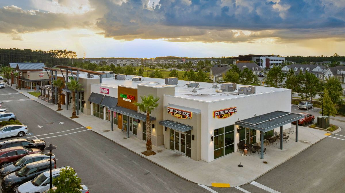 30-web-or-mls-Wildlight - Village Center aerial sunset 2