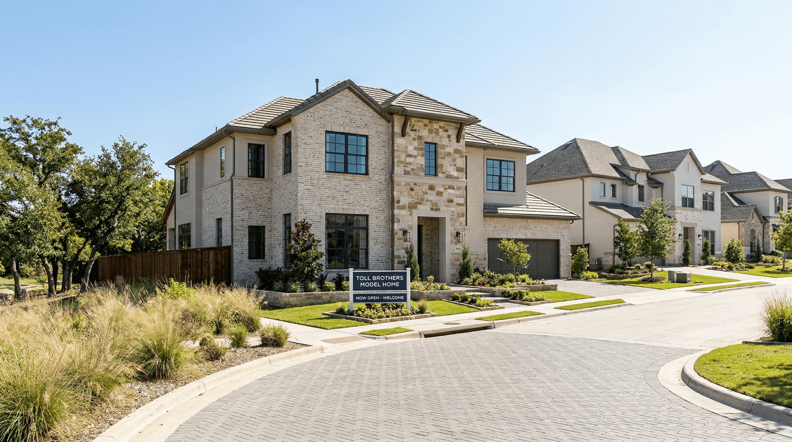 toll brothers model home in dallas fort worth tx