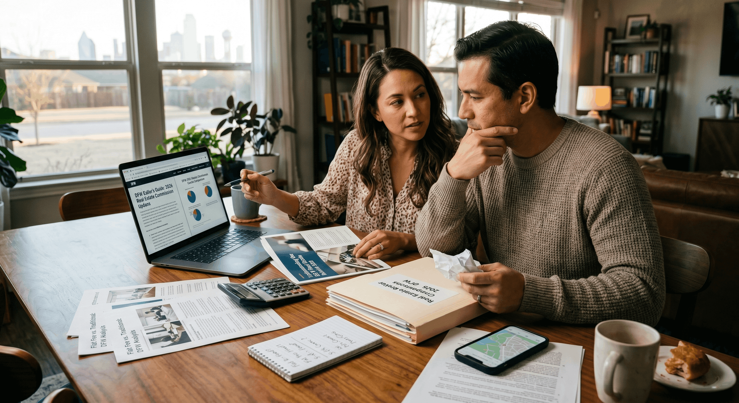 flat fee or percentage commission when selling a home