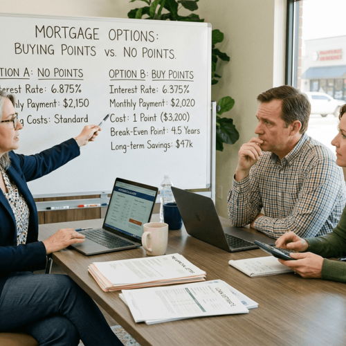 Points vs No Points Mortgage with Break-Even Analysis & Long Term Savings