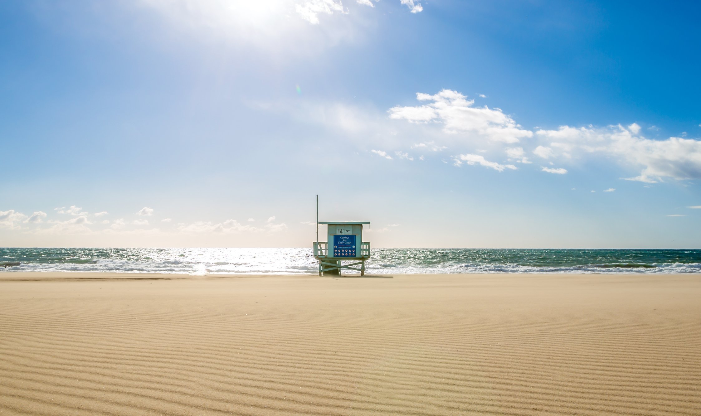 Lifeguard Tower California Beach
