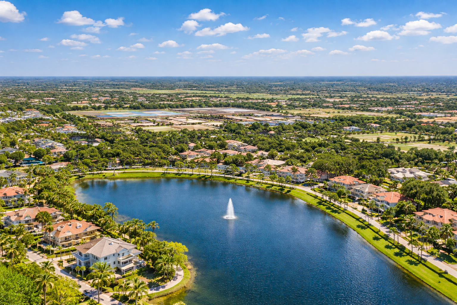 Wellington's lake and equestrian paradise