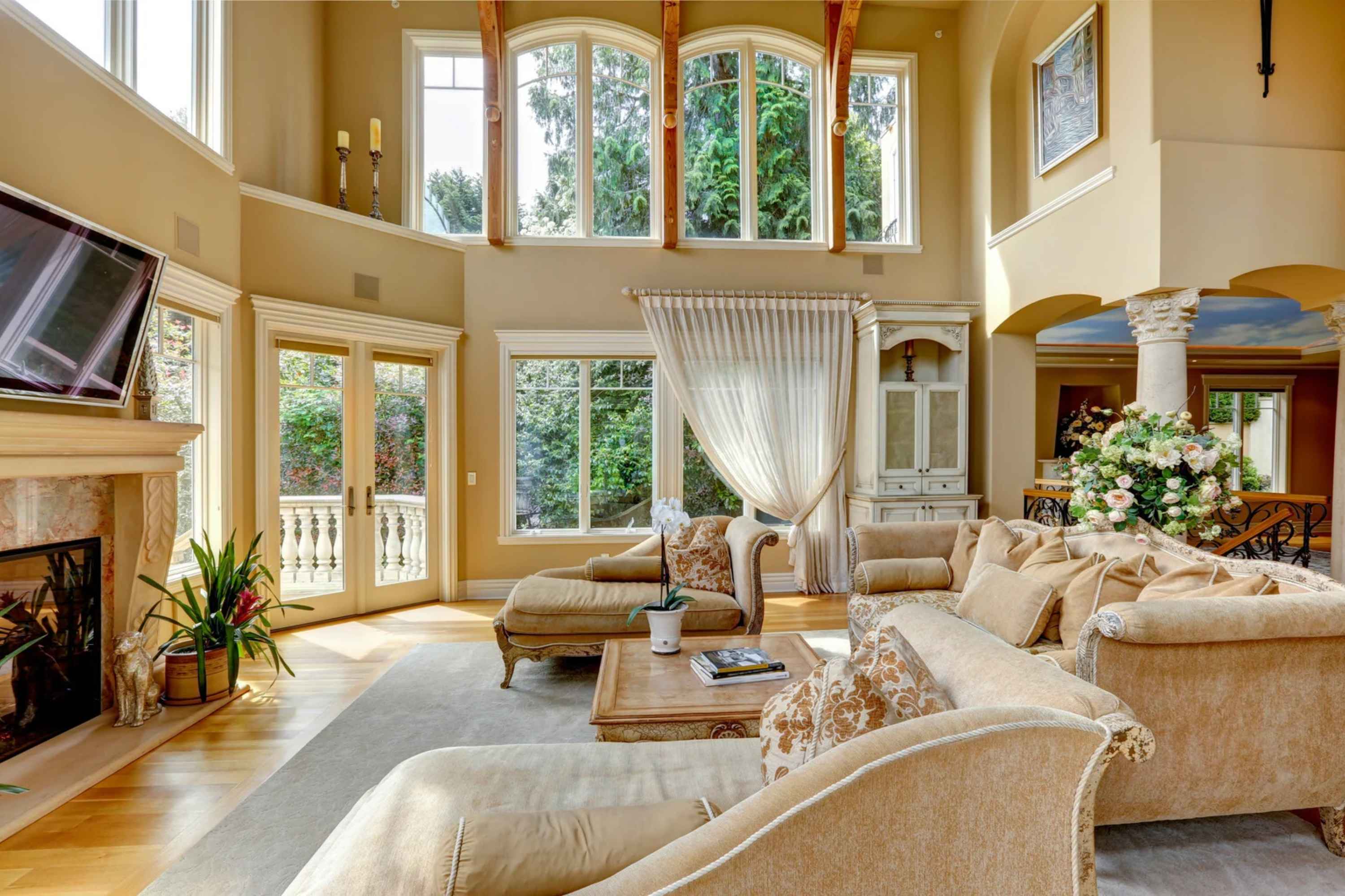 Stunning Living Room in Luxury Bucks County Pa Home for Sale