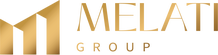 Melati gold logo horizontal with text - Melati Real Estate Group