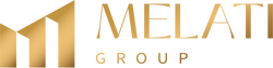 Melati gold logo horizontal with text - Melati Real Estate Group