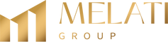 Melati gold logo horizontal with text - Melati Real Estate Group