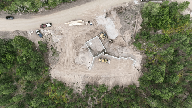 construction site forest clearing