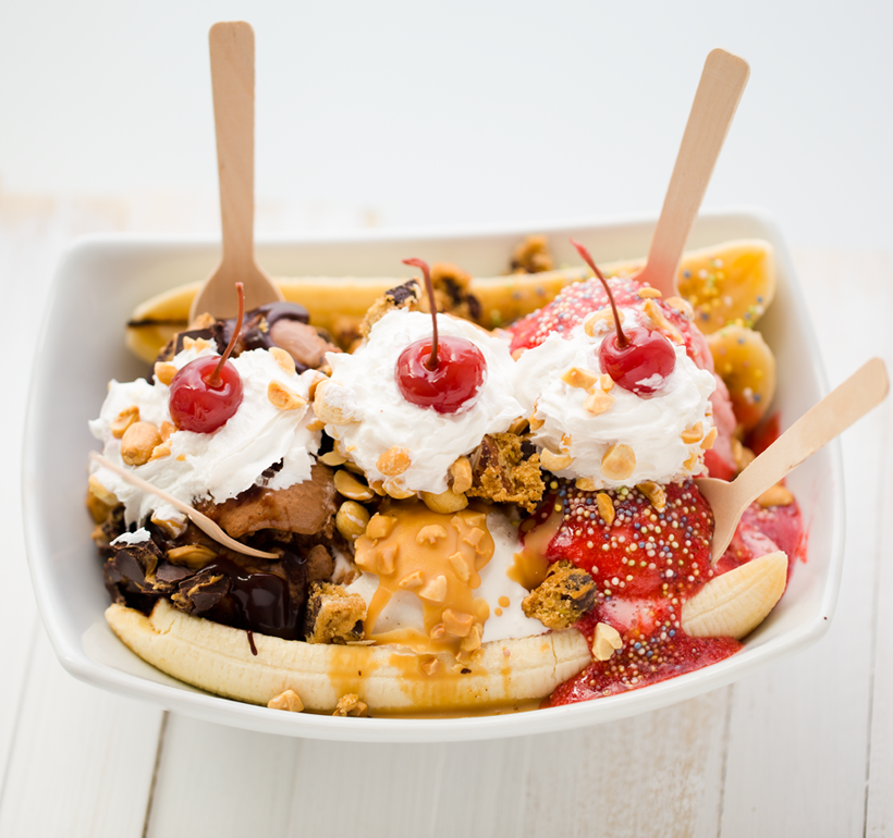The banana split invented in Latrobe Pennsylvania