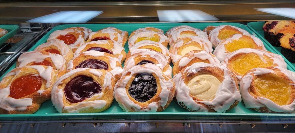 homemade fruit and cheese danish