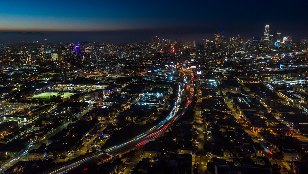 potrero hill night time view