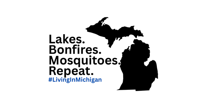 Living in Michigan merchandise