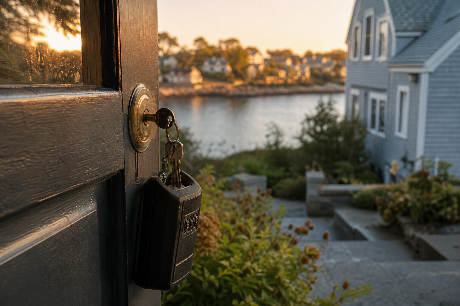 House keys being handed over at a home sale in Massachusetts