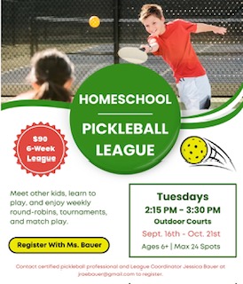 Homeschool Pickleball league