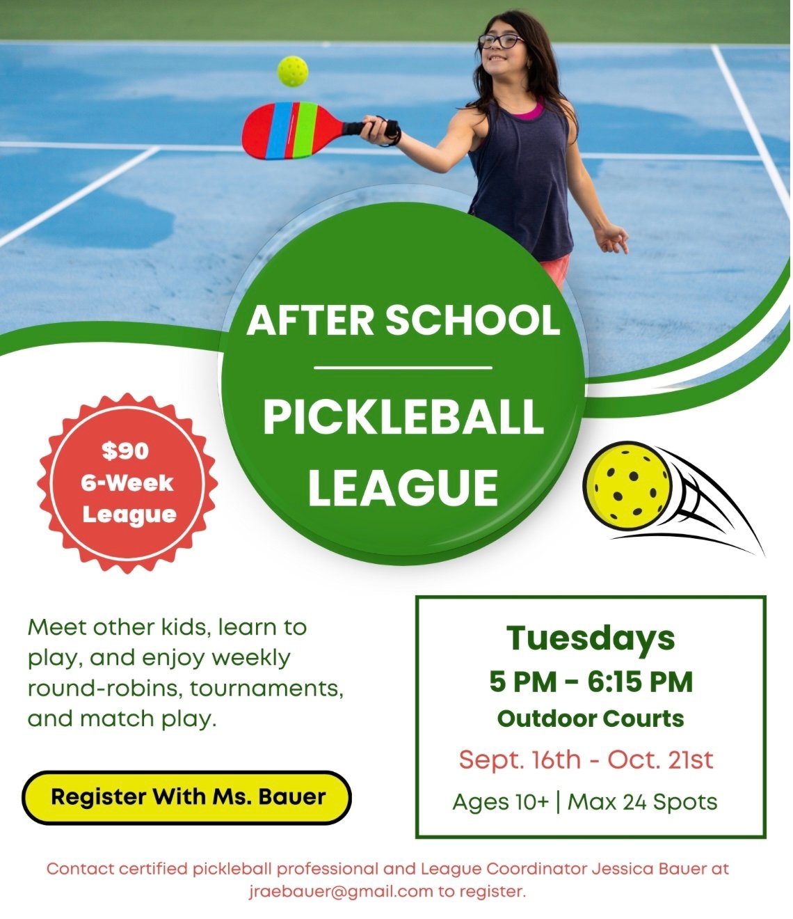 pickleball league for kiddos
