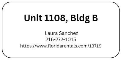 Unit 1108B - Laura Sanchez