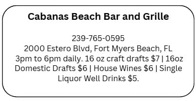 Cabanas Beach Bar and Grille
