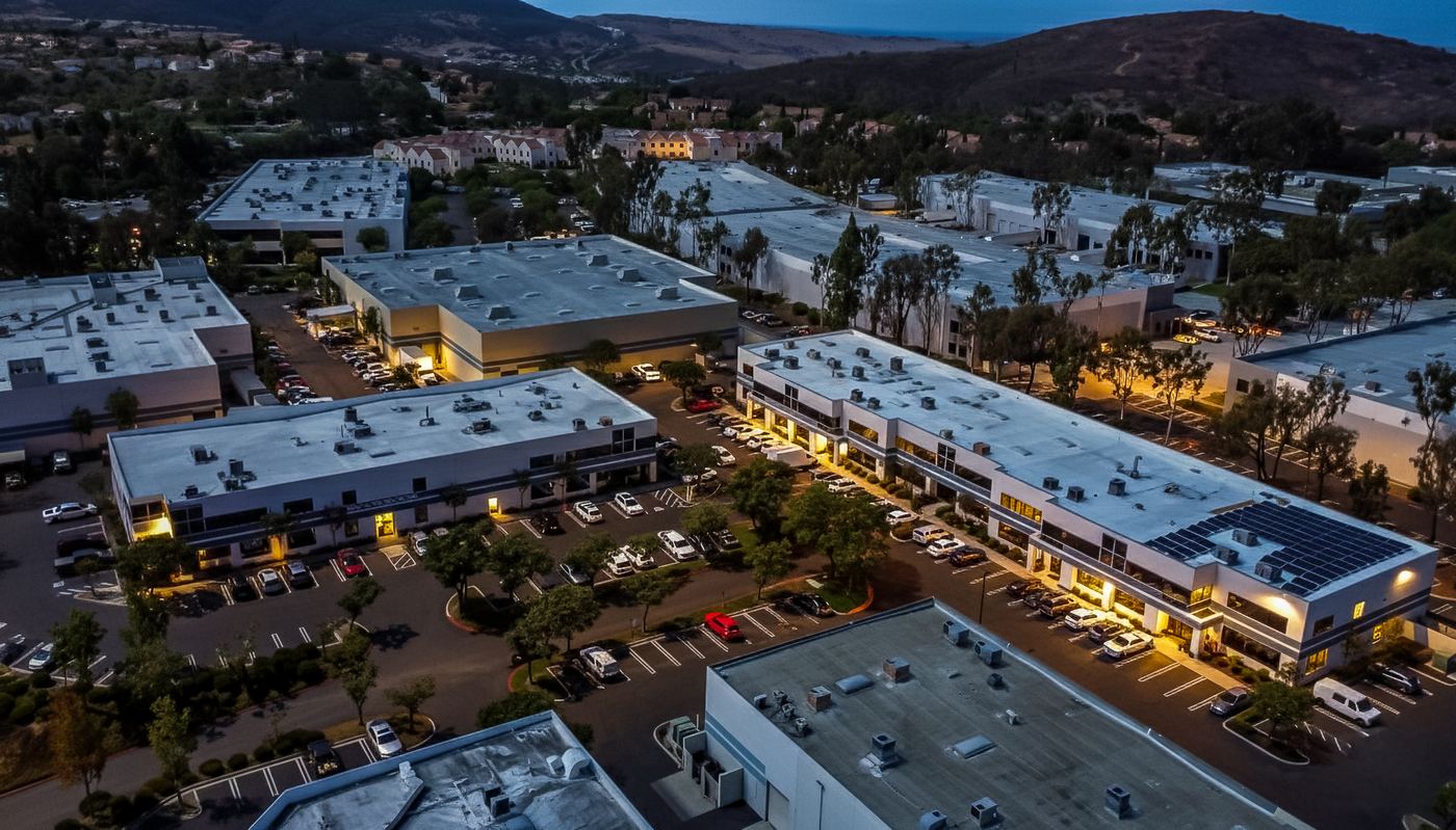 Rancho Bernardo office at dusk