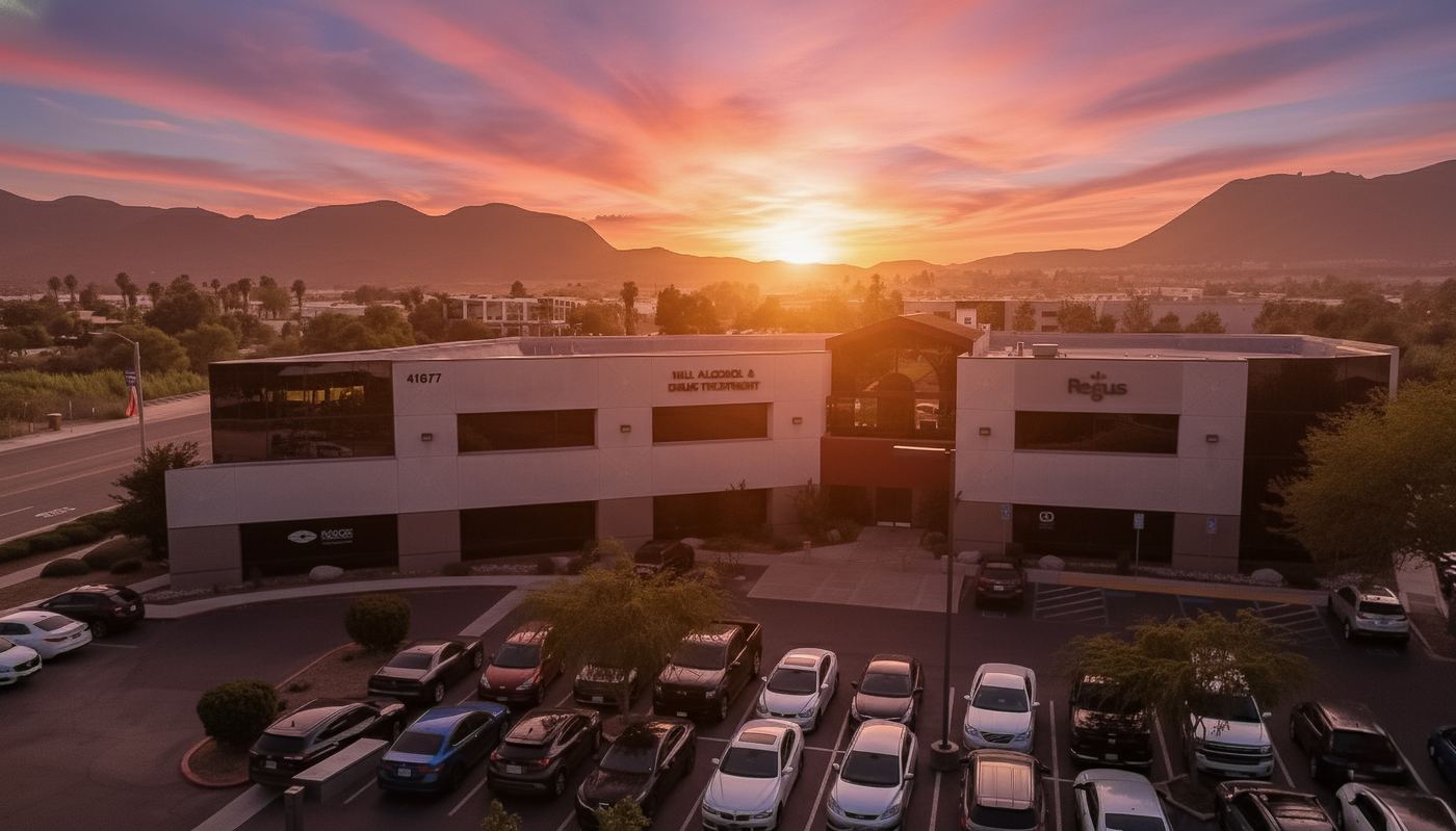 Temecula office at sunset