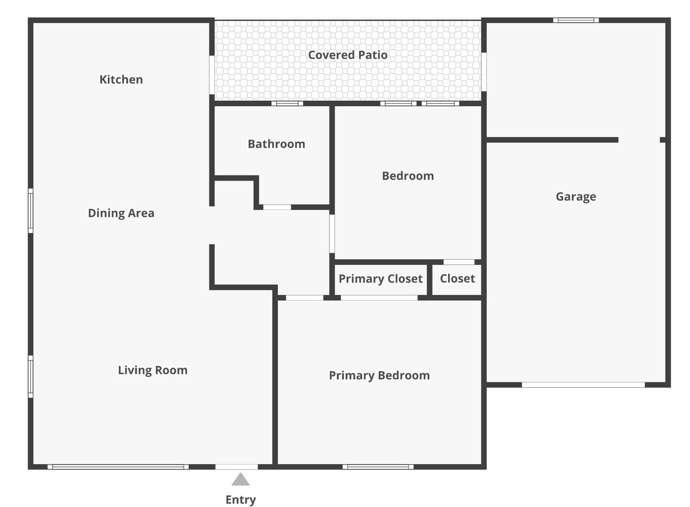 Example floor plan included with a listing