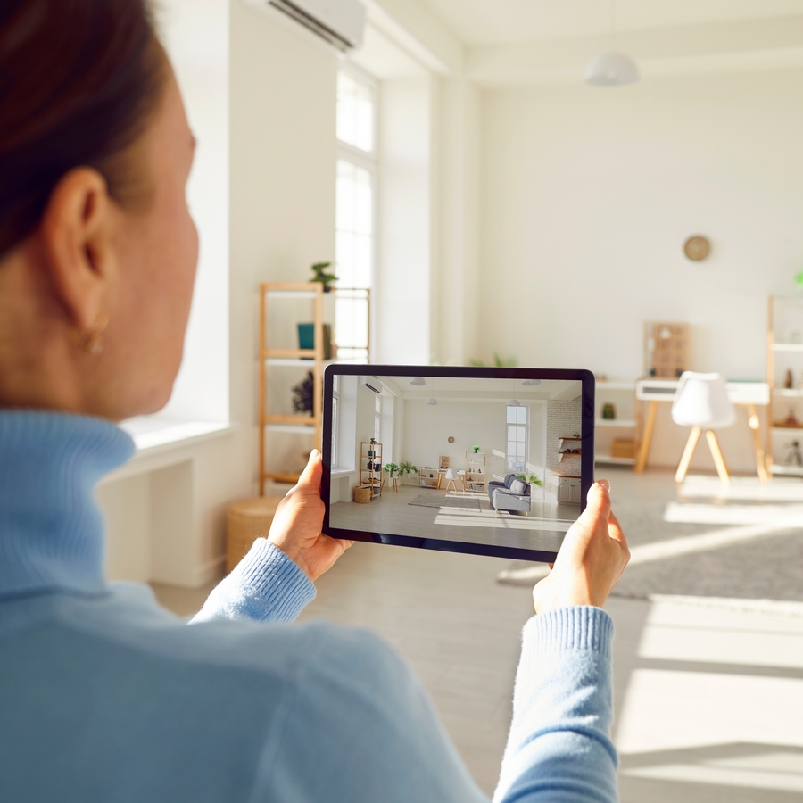 Female realtor taking a photo - The Patsy Carver Team