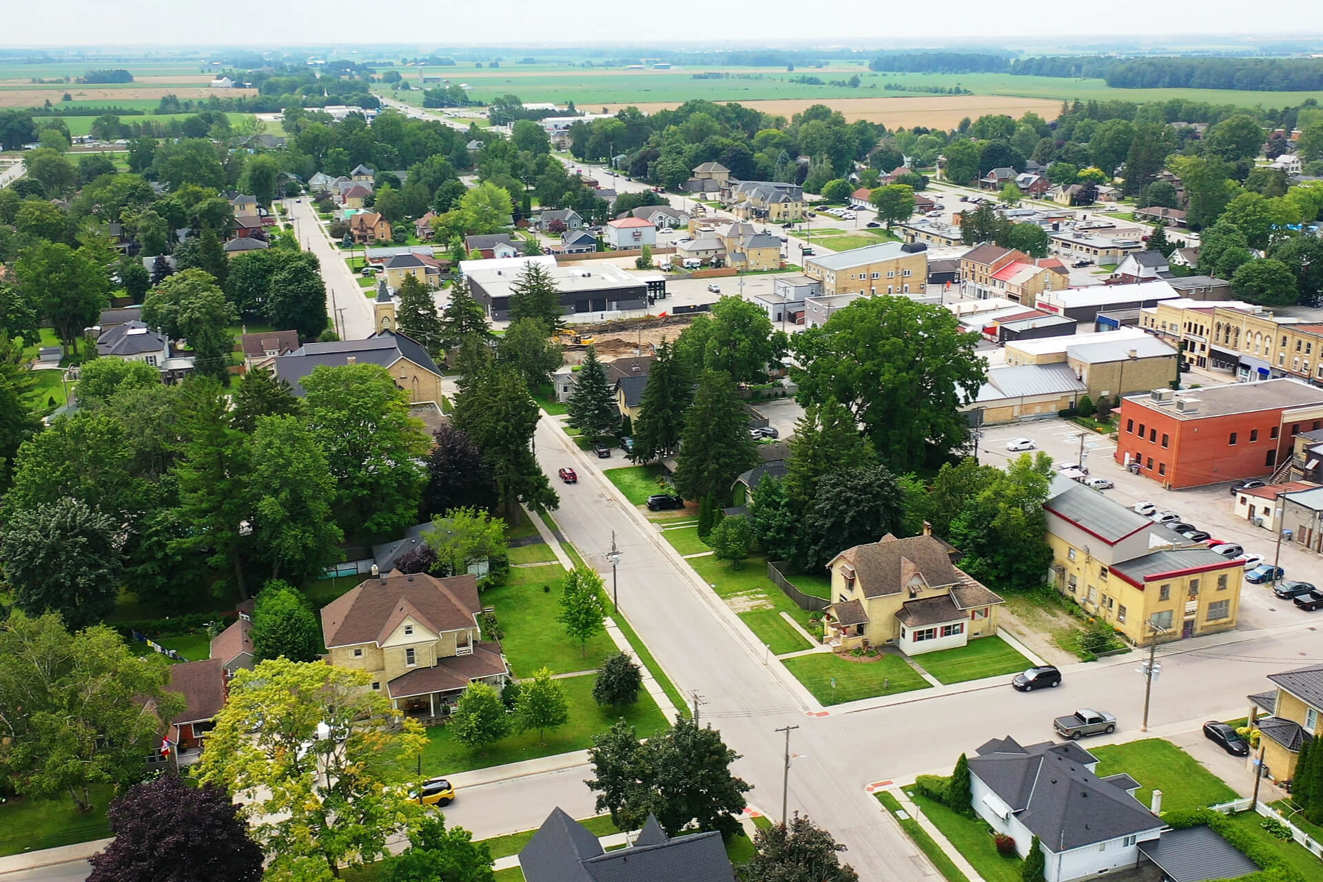 Exeter, Ontario, Canada in summer