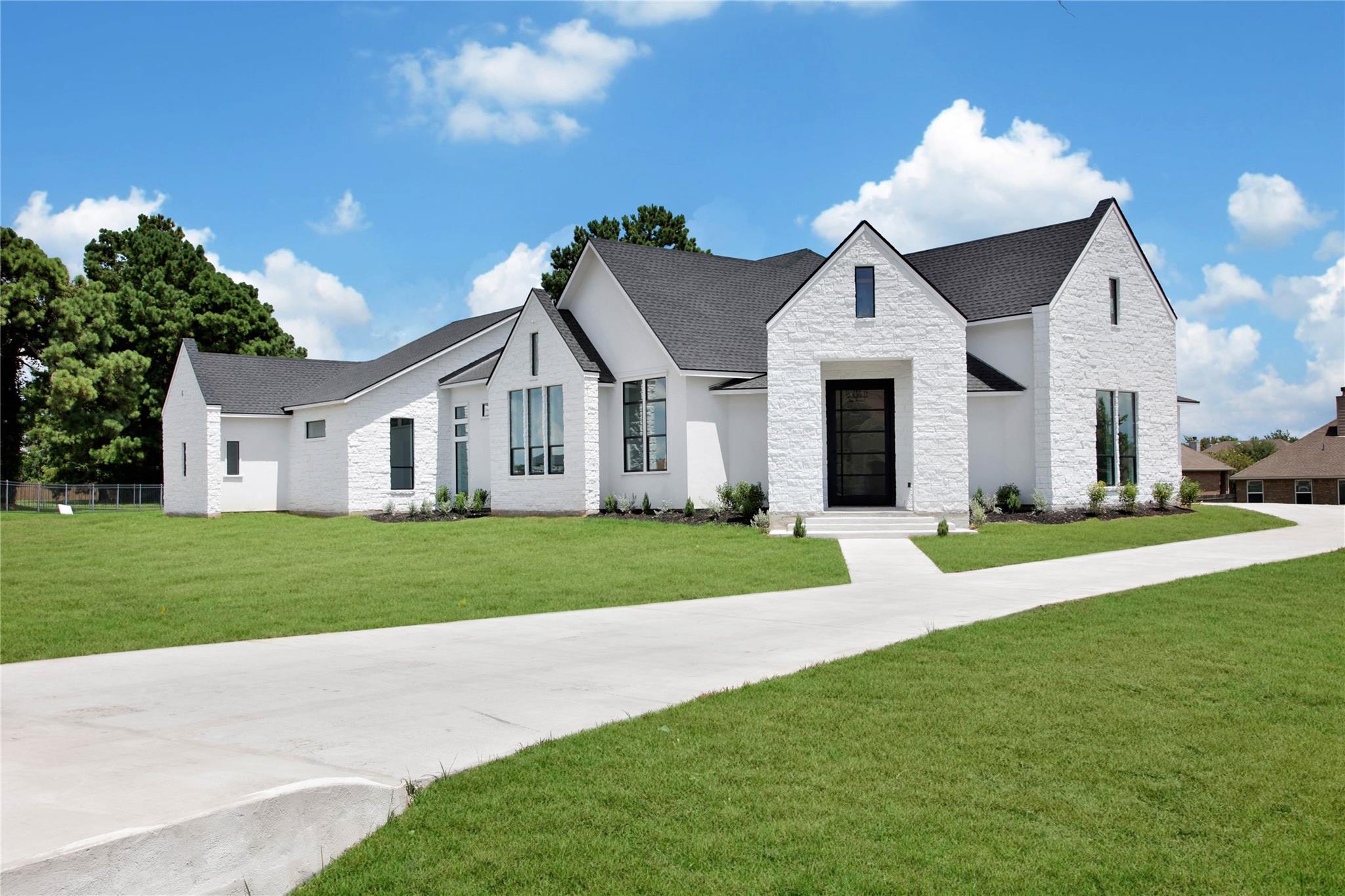 Finished home exterior
