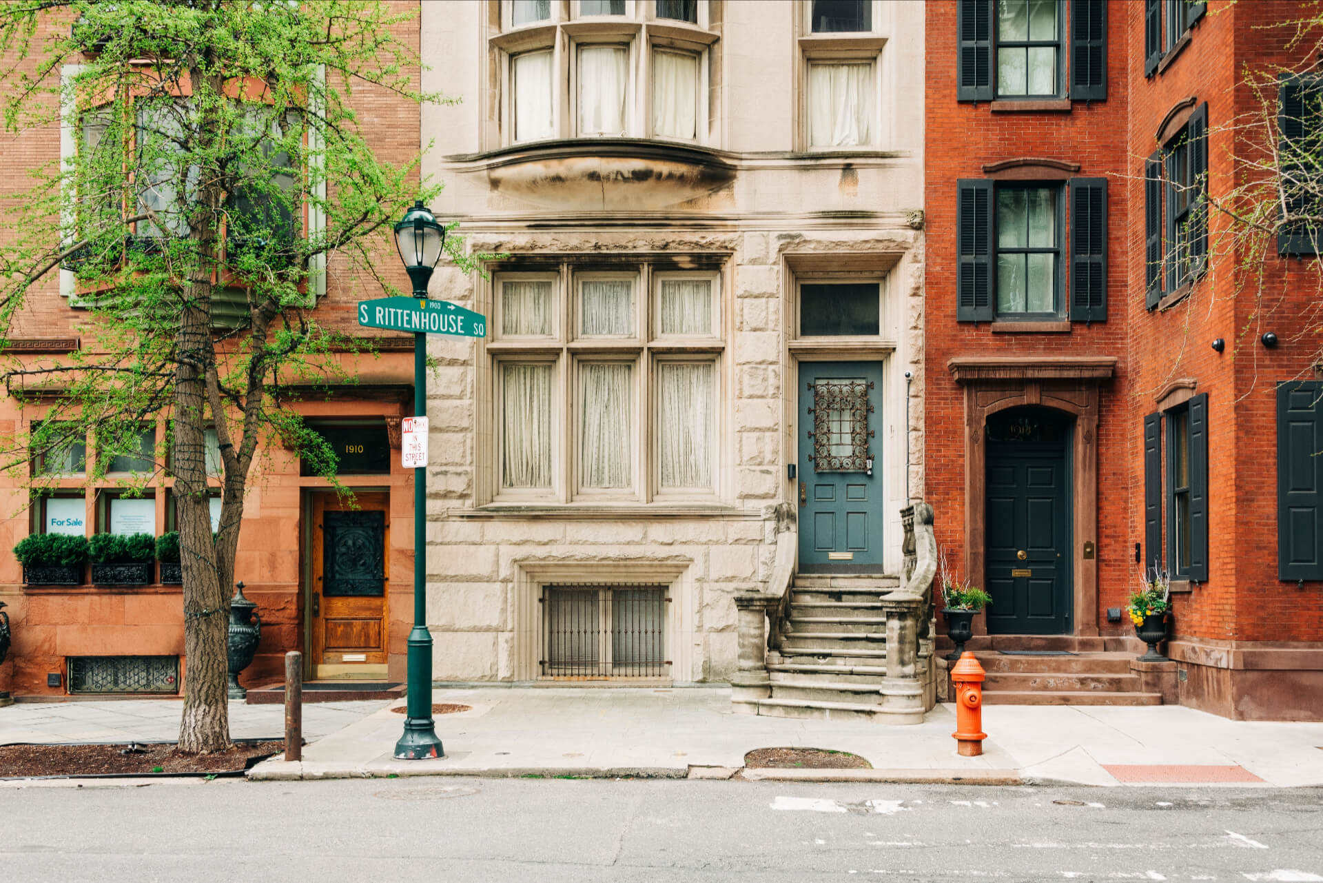 Architecture at Rittenhouse Square in Philadelphia, Pennsylvania