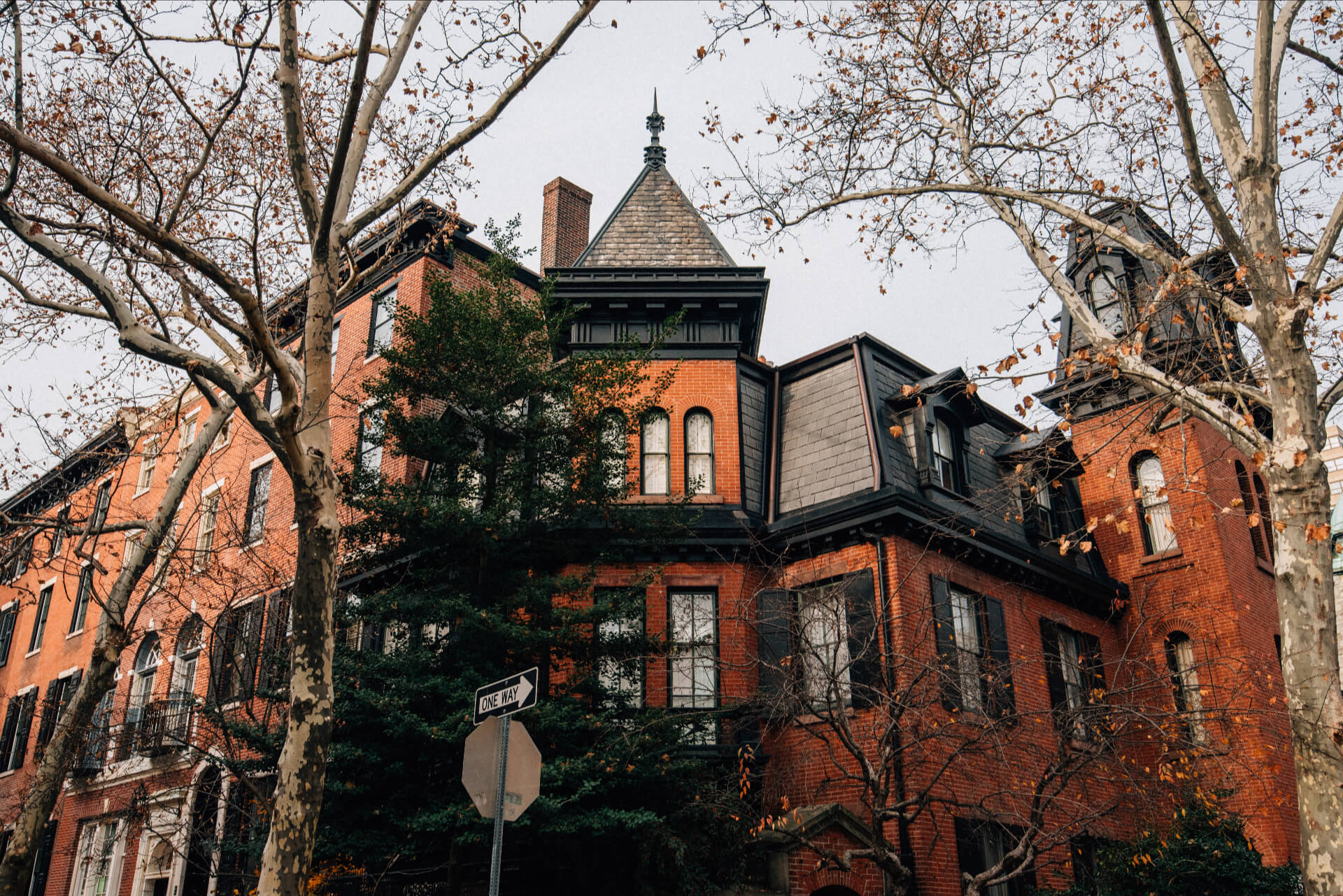 Houses near Rittenhouse Square, in Philadelphia, Pennsylvania