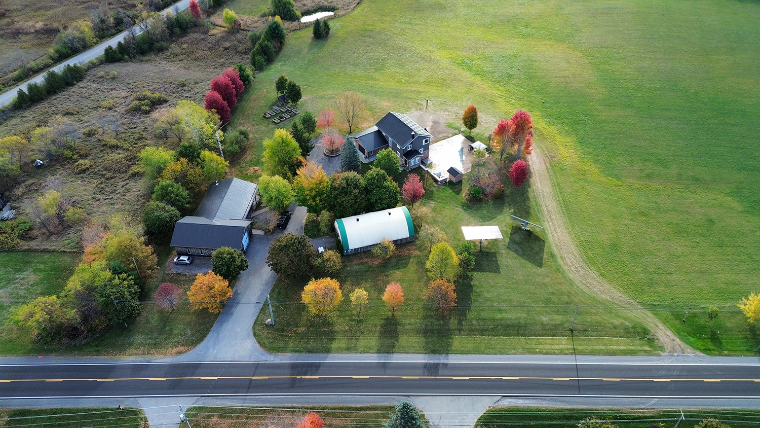 Aerial Photo of a House