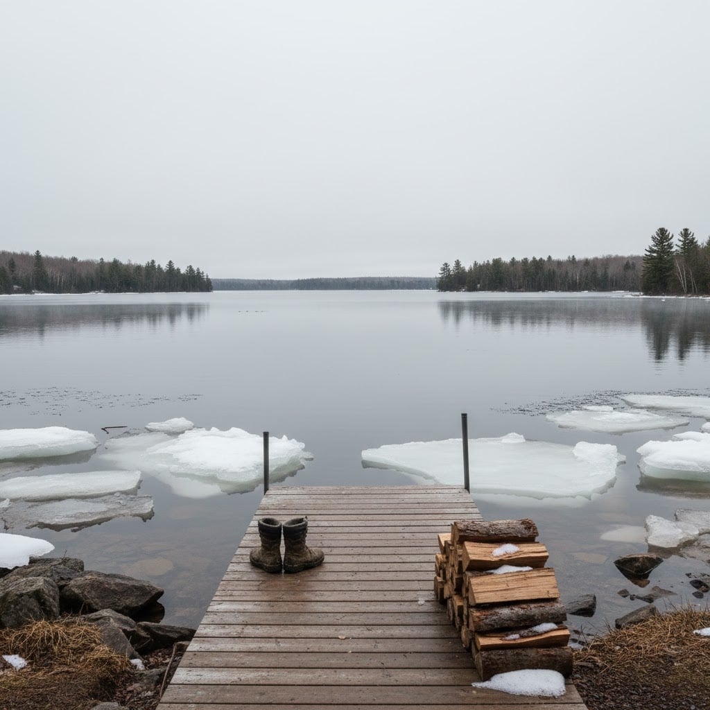 Boots on the dock