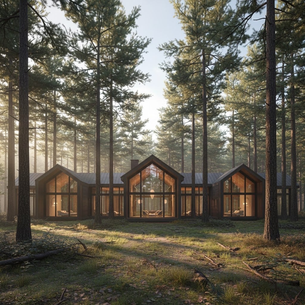 Luxury forest estate home in Eastern Ontario countryside