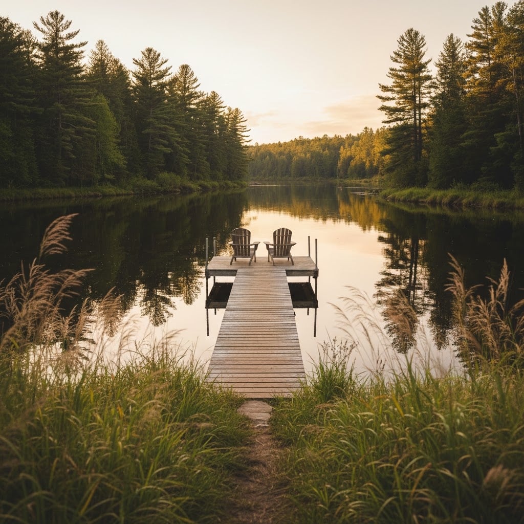 Quiet river lifestyle near luxury homes in Eastern Ontario