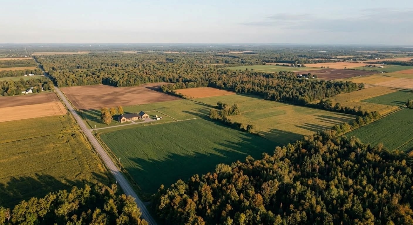 Large Acreage Property With Forest and Fields in Eastern Ontario