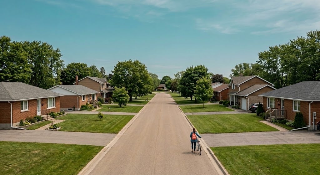 Everyday residential life in a growing suburban neighborhood in Eastern Ontario
