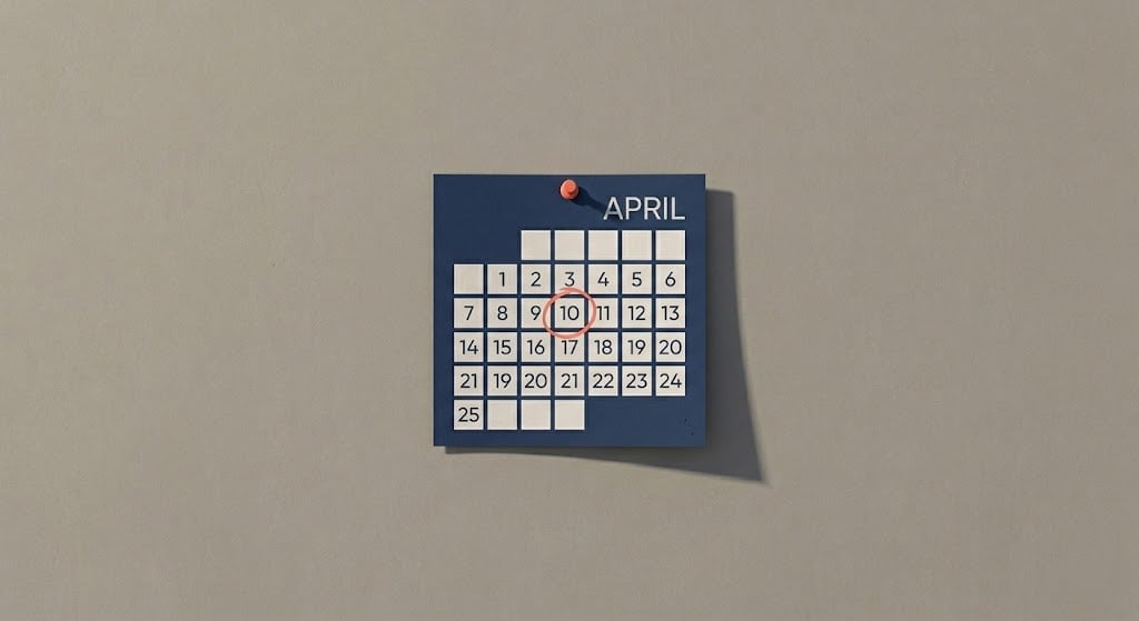 Strategic calendar marking representing the best time to sell a home in Kemptville, Eastern Ontario.