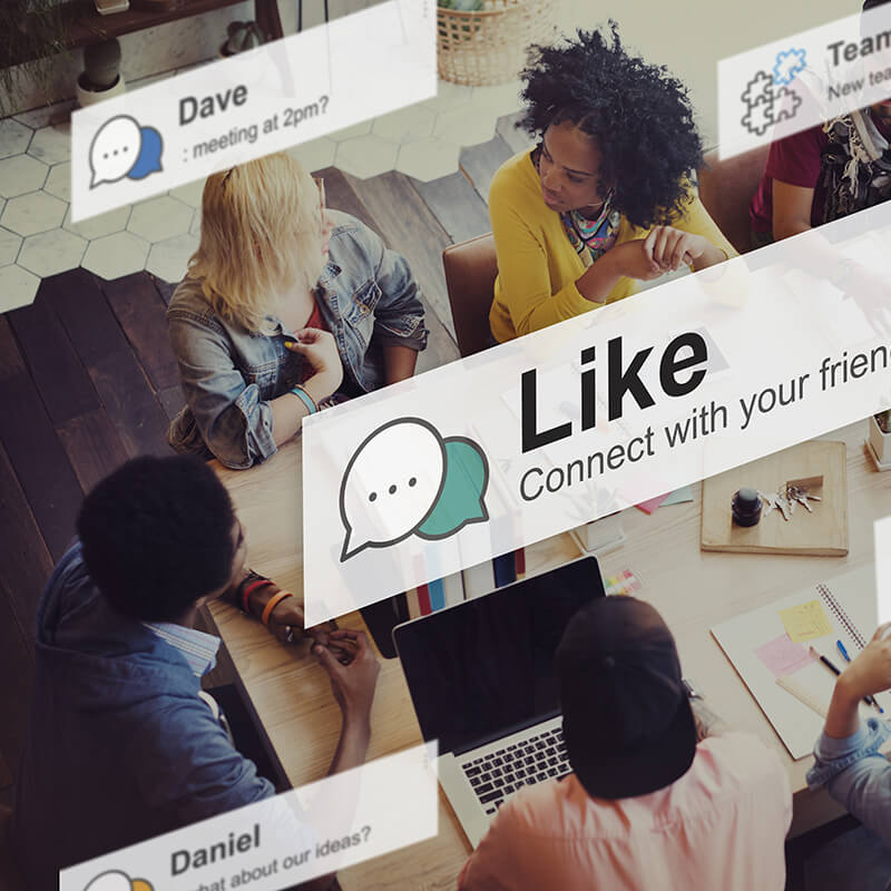 Like Share Social Media News Feed