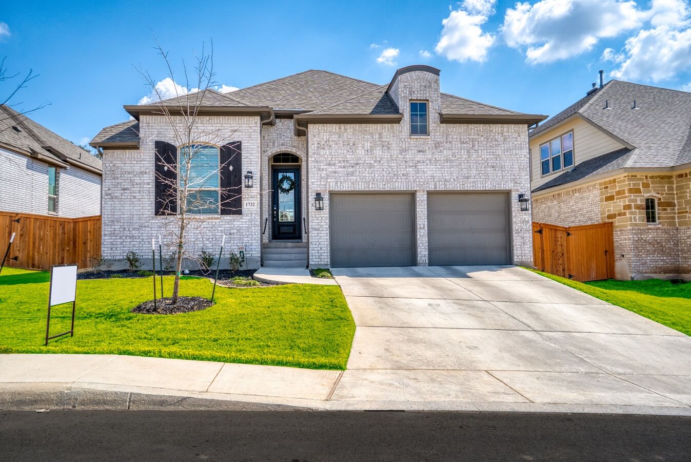 A newly built home in Texas
