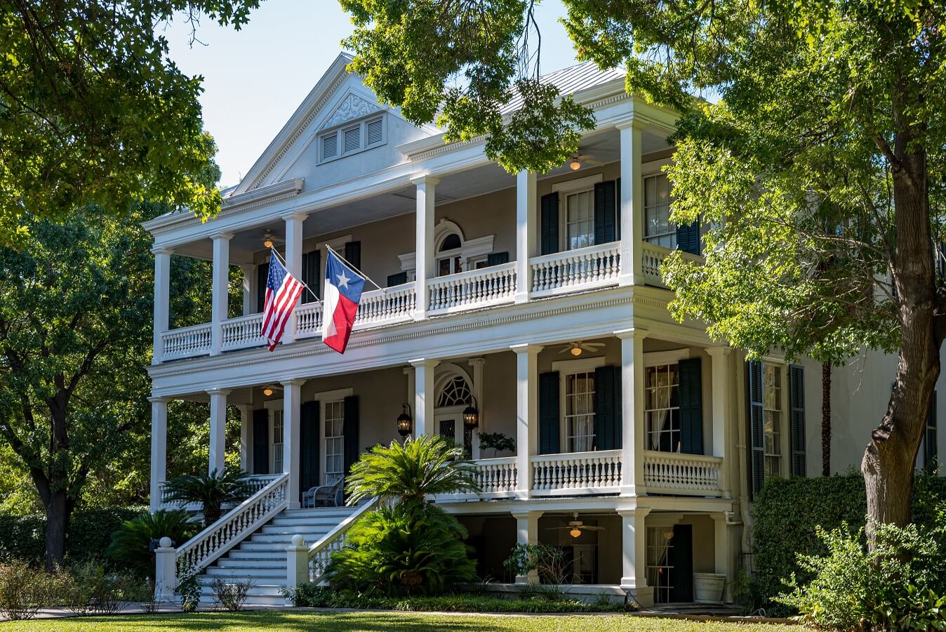 Old House in King William Historic District in San Antonio