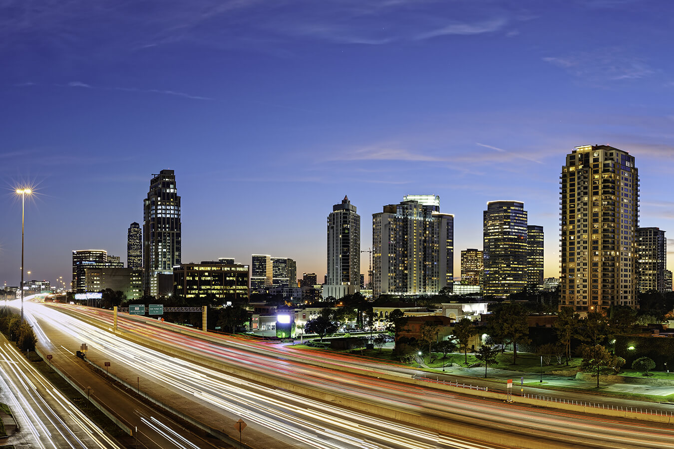 Twilight-Panorama-of-Uptown-Houston-and-I-610--Harris-County-Texas