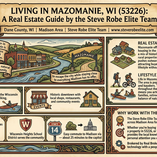 Living in Mazomanie, WI (53560): A Real Estate Guide by the Steve Robe Elite Team