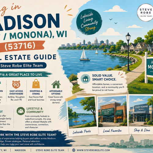 Living in Madison (East / Monona), WI (53716): A Real Estate Guide by the Steve Robe Elite Team