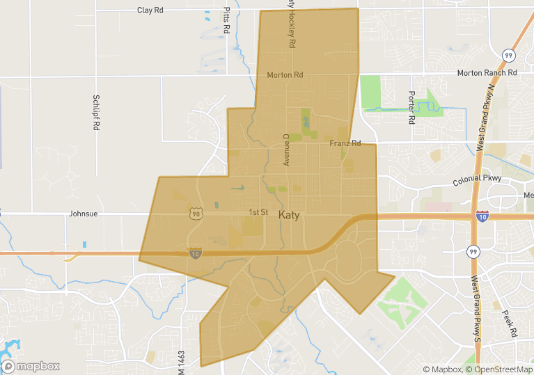 katy texas Map