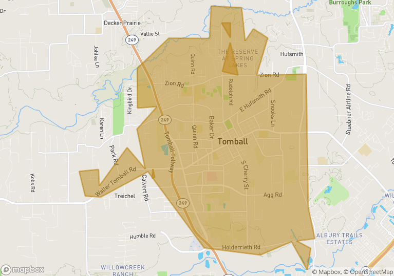 Tomball Texas Zip Code Map - Map